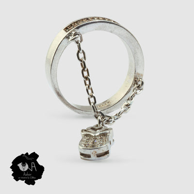 Love-Lock Pure Silver Ring - Boutique Dheu