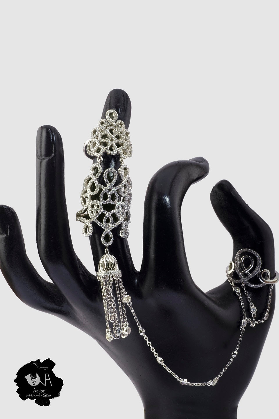Royal Sterling silver Double Ring - Boutique Dheu