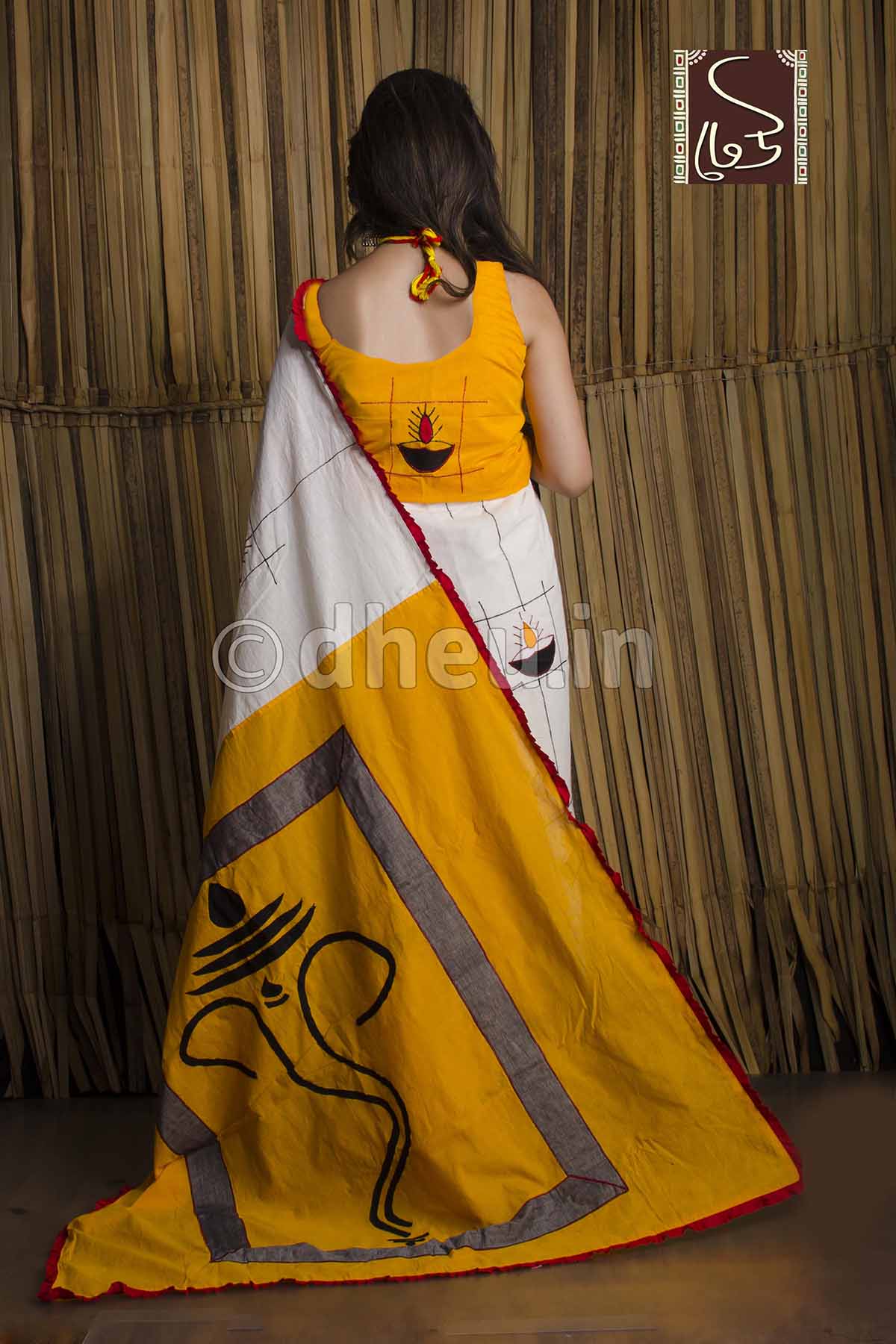 Diya-Dheu Exclusive Applique Saree - Boutique Dheu