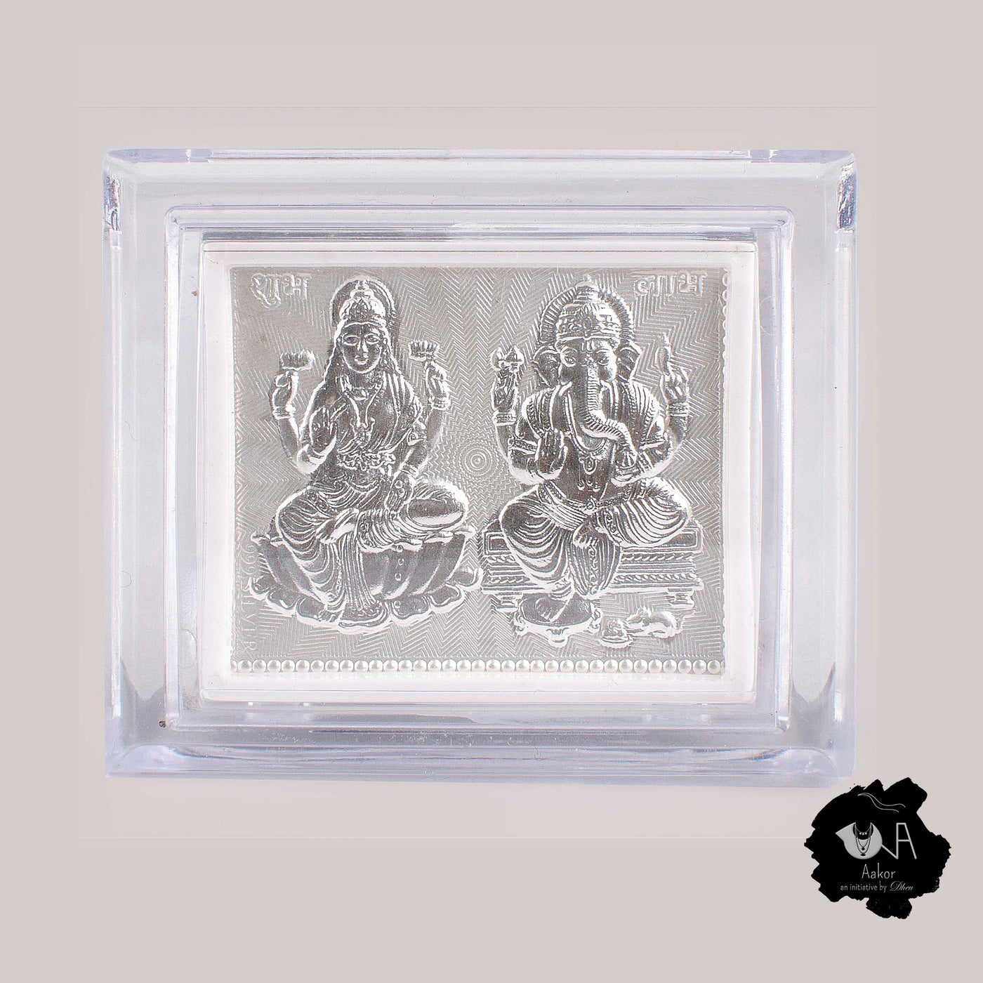 Pure Silver Ganesh-Laxmi - Boutique Dheu
