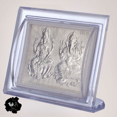 Pure Silver Ganesh-Laxmi - Boutique Dheu