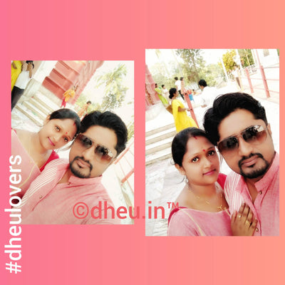 Rose Pink- Handloom Pure Cotton Saree-Kurta Couple Set - Boutique Dheu
