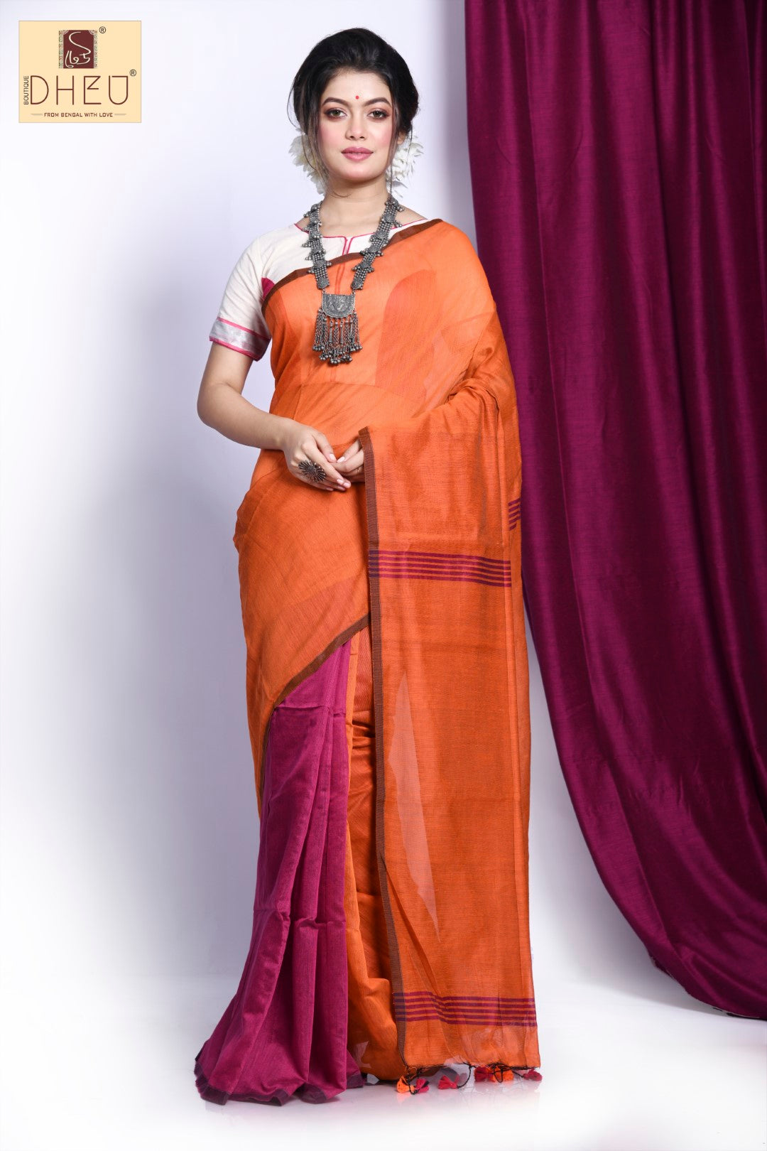 MERI PYARI BINDU - Bengal Handloom  Saree