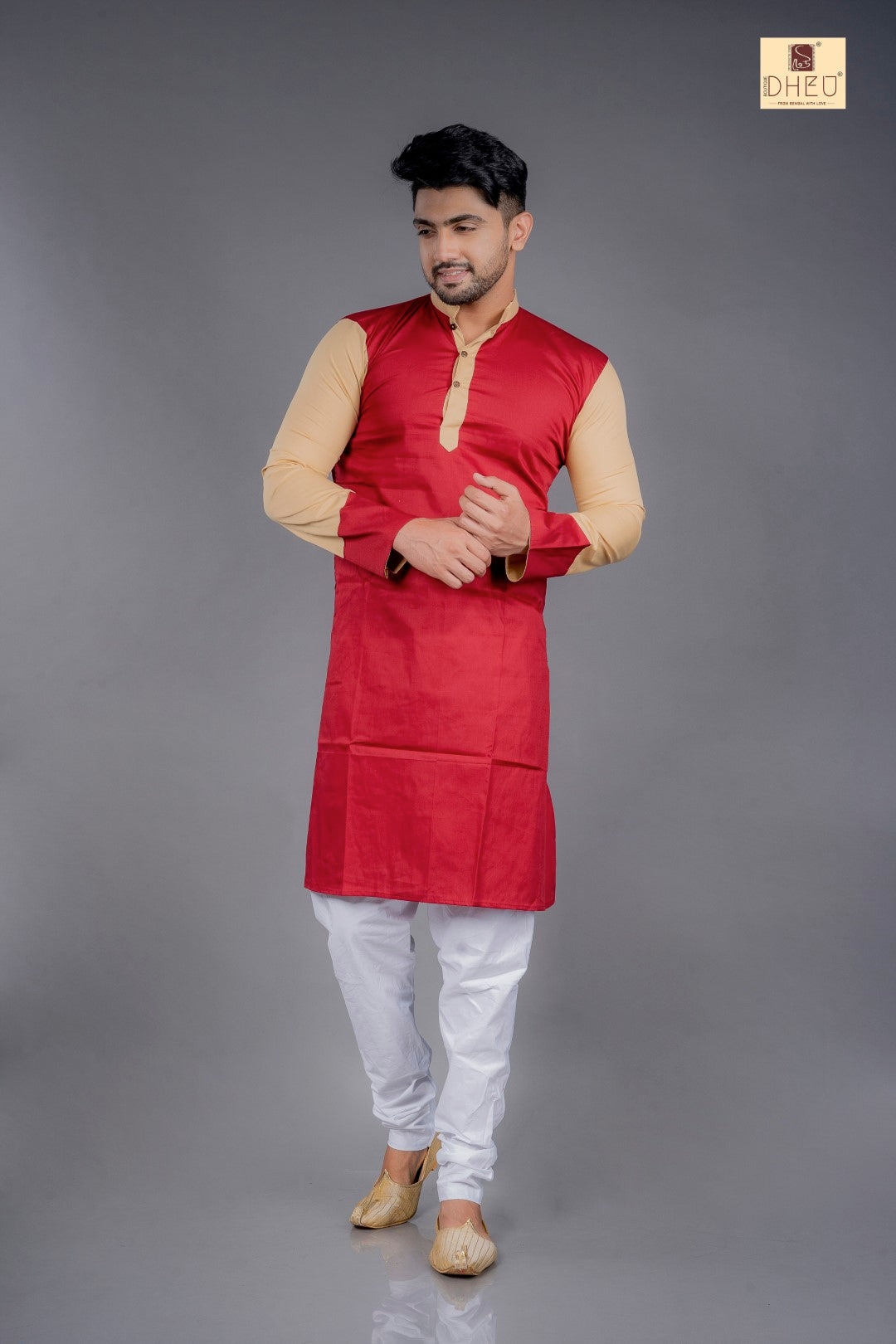 Casual designer red kurta at low cost only in dheu.in