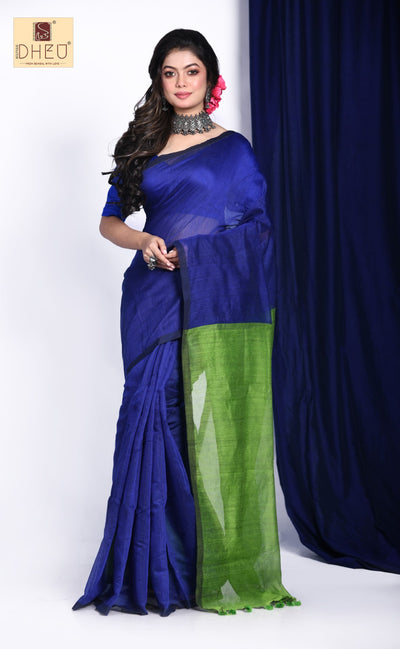 Designer handloom cotton  saree at lowest cost only at dheu.in