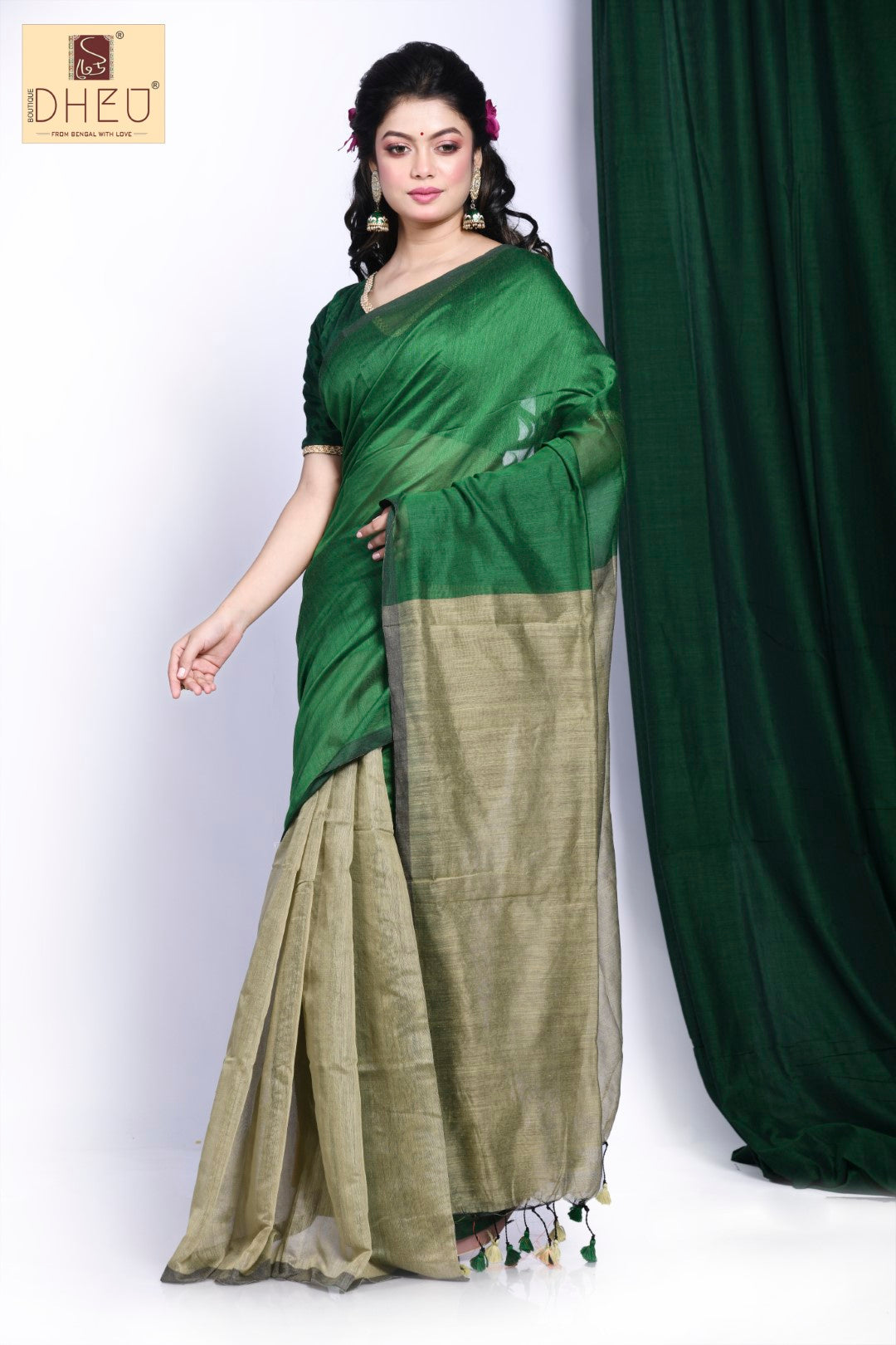 KOTHAY KHUJI TARE - Bengal Handloom Saree