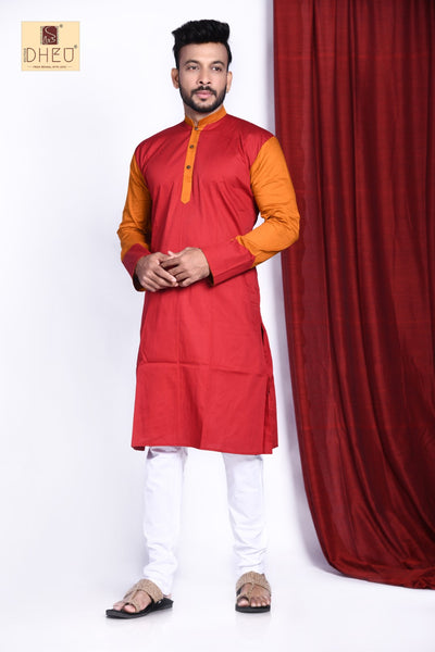 Casual designer red kurta at low cost only in dheu.in