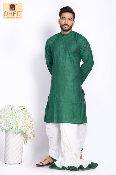 Man in Green 2- Dhoti Kurta Full Set