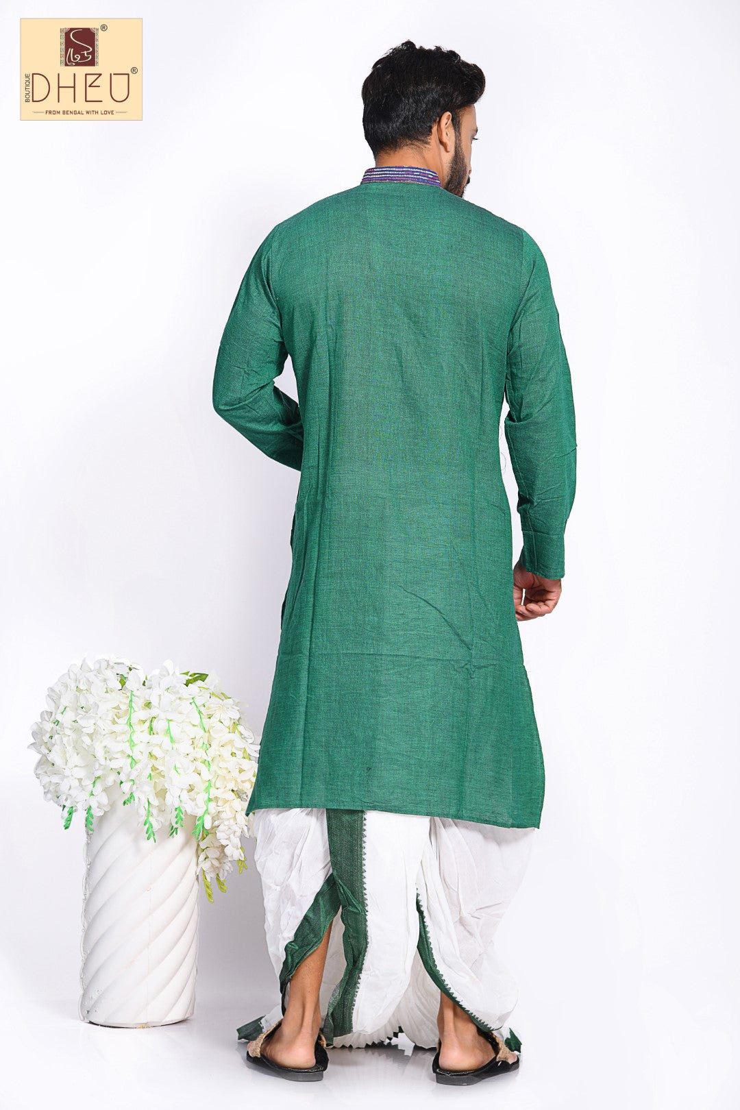 Man in Green 2- Dhoti Kurta Full Set
