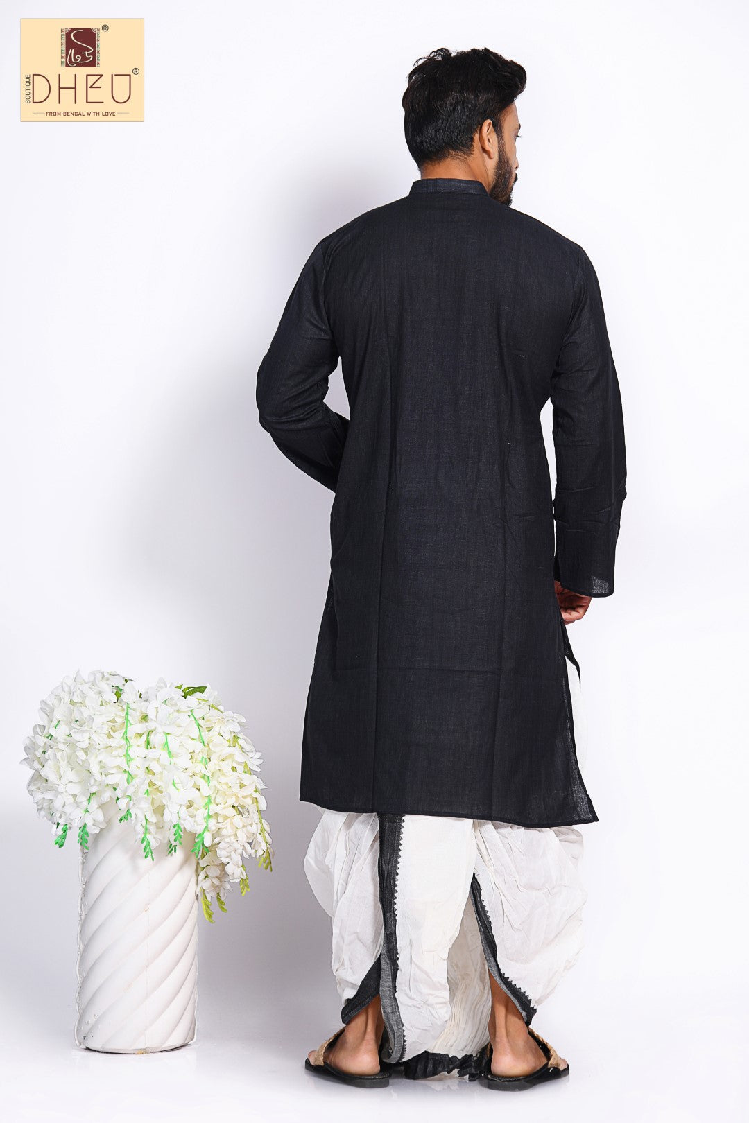 Man in Black 2- Kurta Dhoti Set