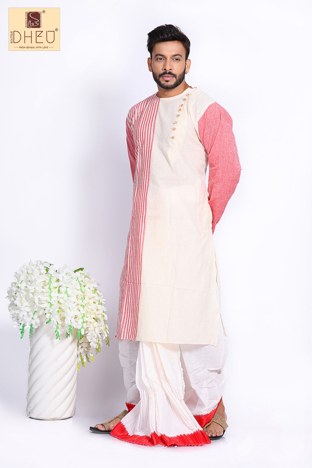 Antony Firingee-Cotton Kurta-Dhoti Full Set for Men