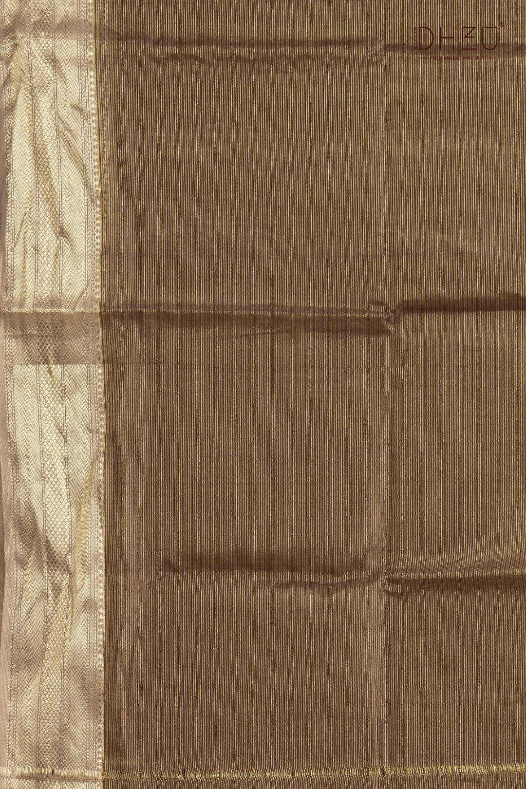 Pastel Brown Chanderi Silk Saree