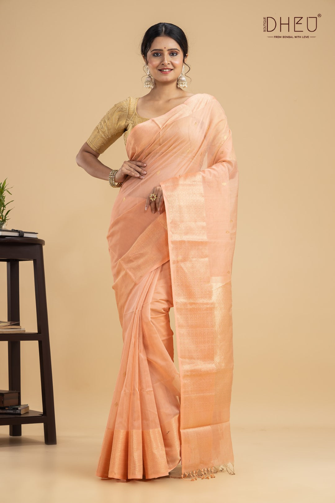 Flamingo- Designer Handloom Silk Saree