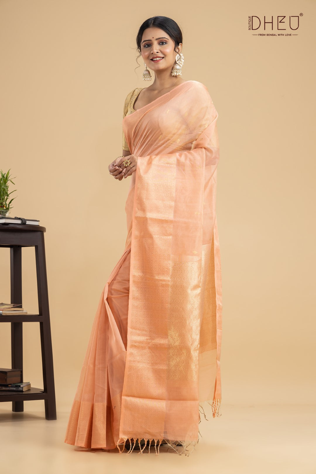 Flamingo- Designer Handloom Silk Saree