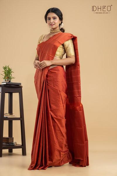 Designer blended silk saree at lowest cost only at dheu.in