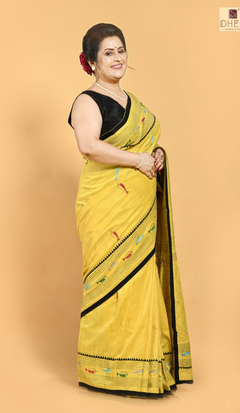 CHITOL MACHER MUITTHA- Exclusive Kantha Saree