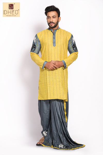 Gaja Gamini - Dheu Designer Kurta-Dhoti(Optional)Set