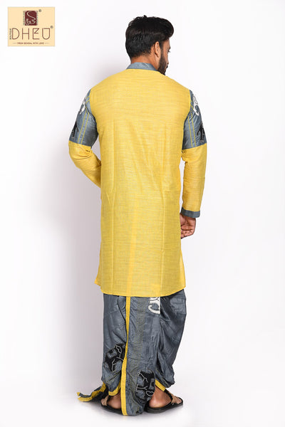 Gaja Gamini - Dheu Designer Kurta-Dhoti(Optional)Set
