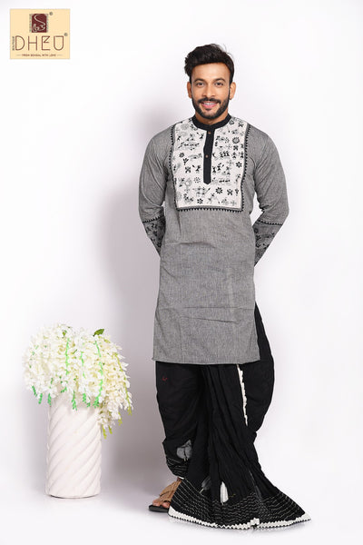 Meghabaran - Dheu Designer Kurta-Dhoti(Optional)Set