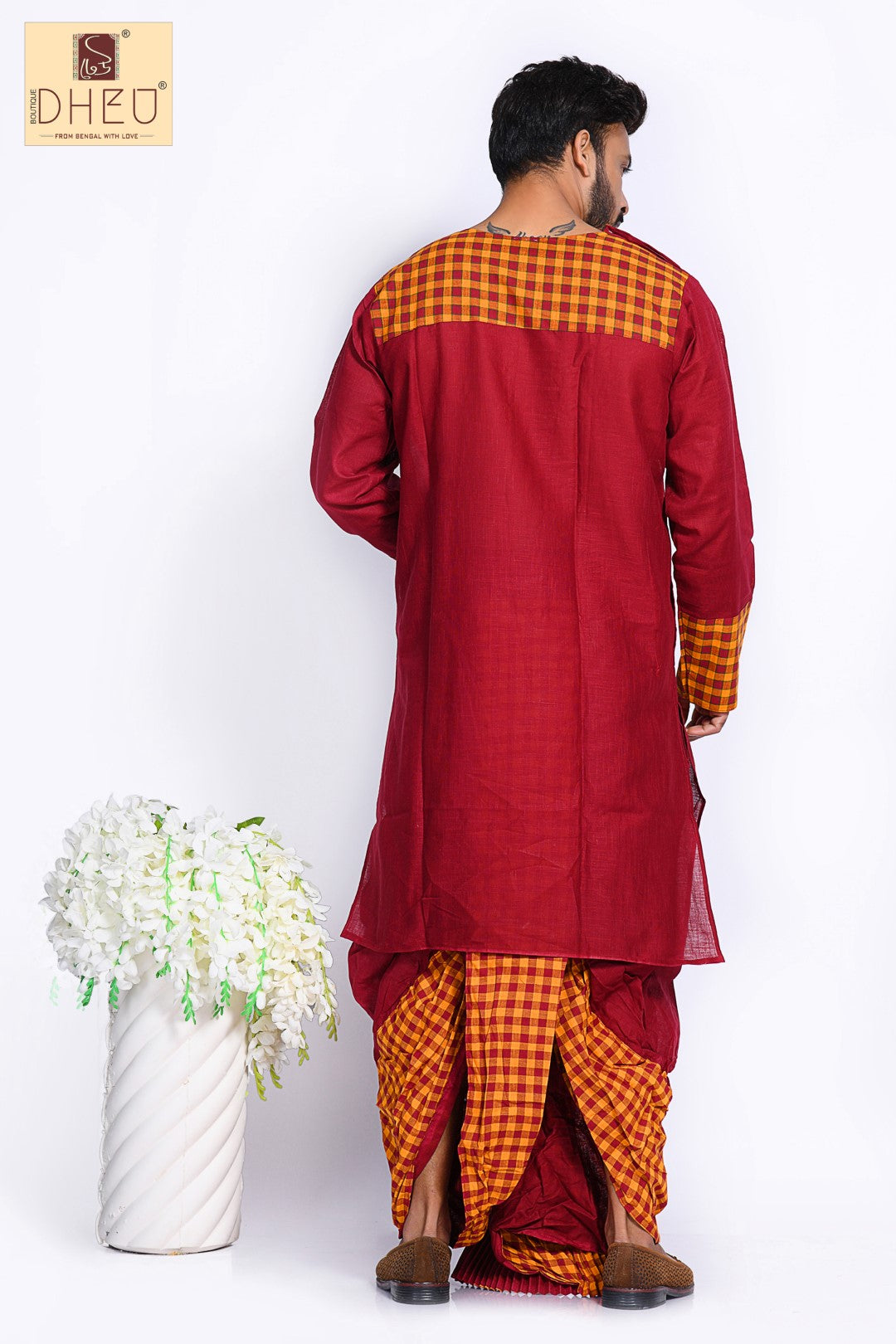 Dheu Exclusive Designer Dhoti(Optional)Kurta Set