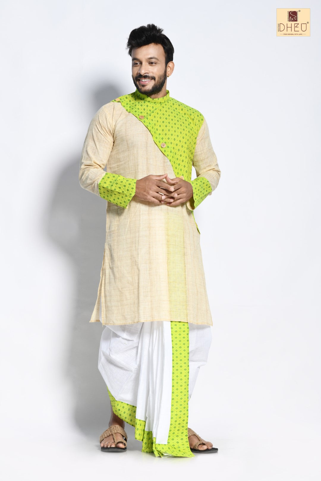 Arjun Pandit - Dheu Designer Dhoti(Optional)Kurta Set