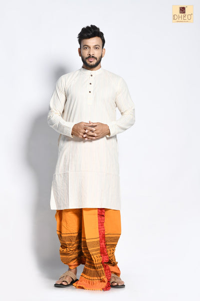 Priyotomeshu - Dheu Designer Dhoti(Optional)Kurta Set