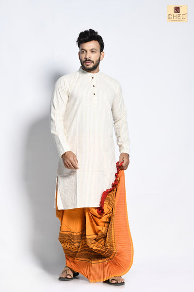 Priyotomeshu - Dheu Designer Dhoti(Optional)Kurta Set