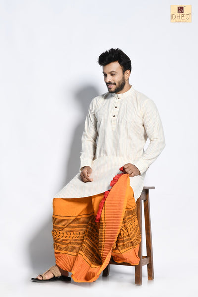 Priyotomeshu - Dheu Designer Dhoti(Optional)Kurta Set