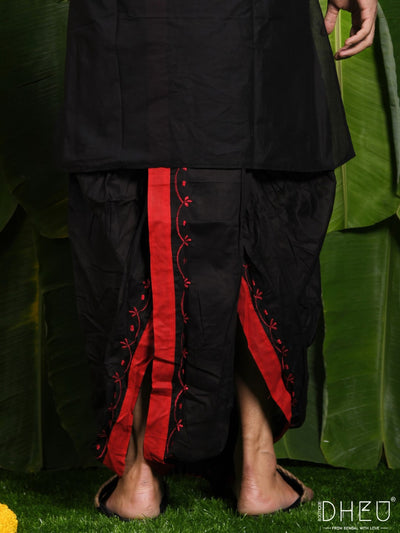 Designer Embroidery Dhoti- Ready to wear