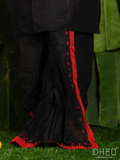 Designer Embroidery Dhoti- Ready to wear