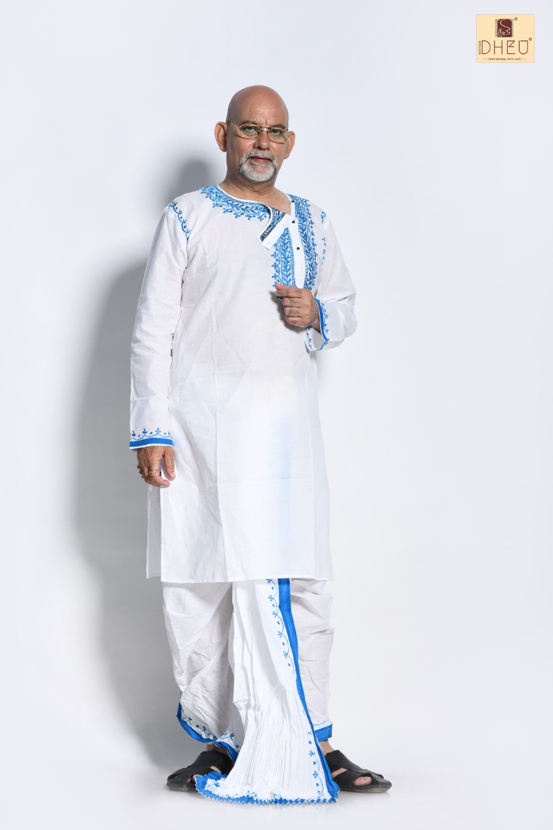 - Dheu Designer Kurta-Dhoti(Optional)Set