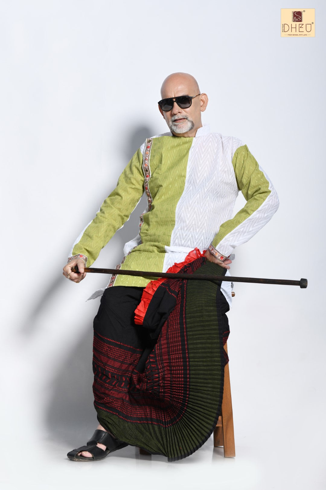 Kashti Pathar- Dheu Designer Dhoti(Optional)Kurta Set