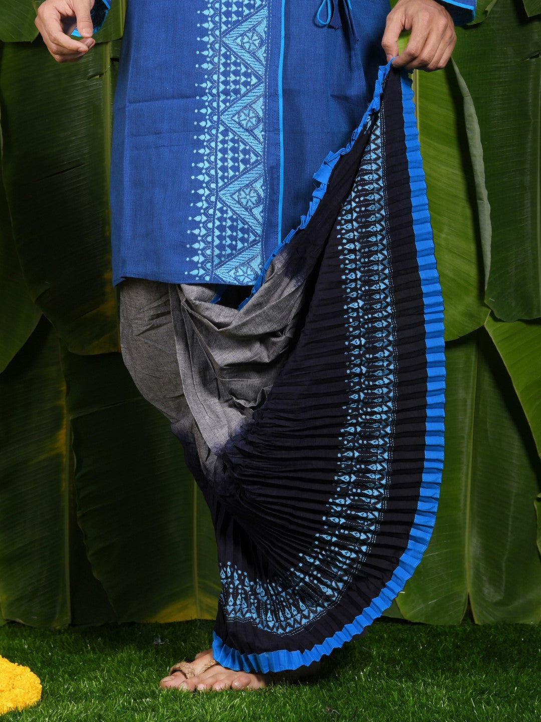 Designer Kantha Dhoti- Ready to wear
