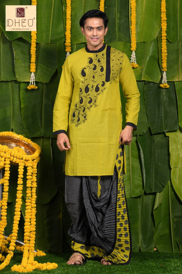 Doctor Dev- Dheu Designer Kurta-Dhoti(Optional)Set