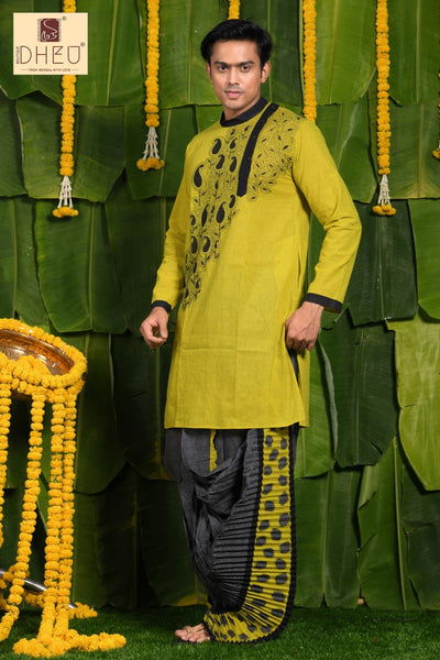 Doctor Dev- Dheu Designer Kurta-Dhoti(Optional)Set