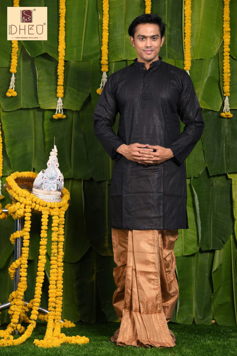 Ajatosotru - Dheu Designer Dhoti(Optional)Kurta Set