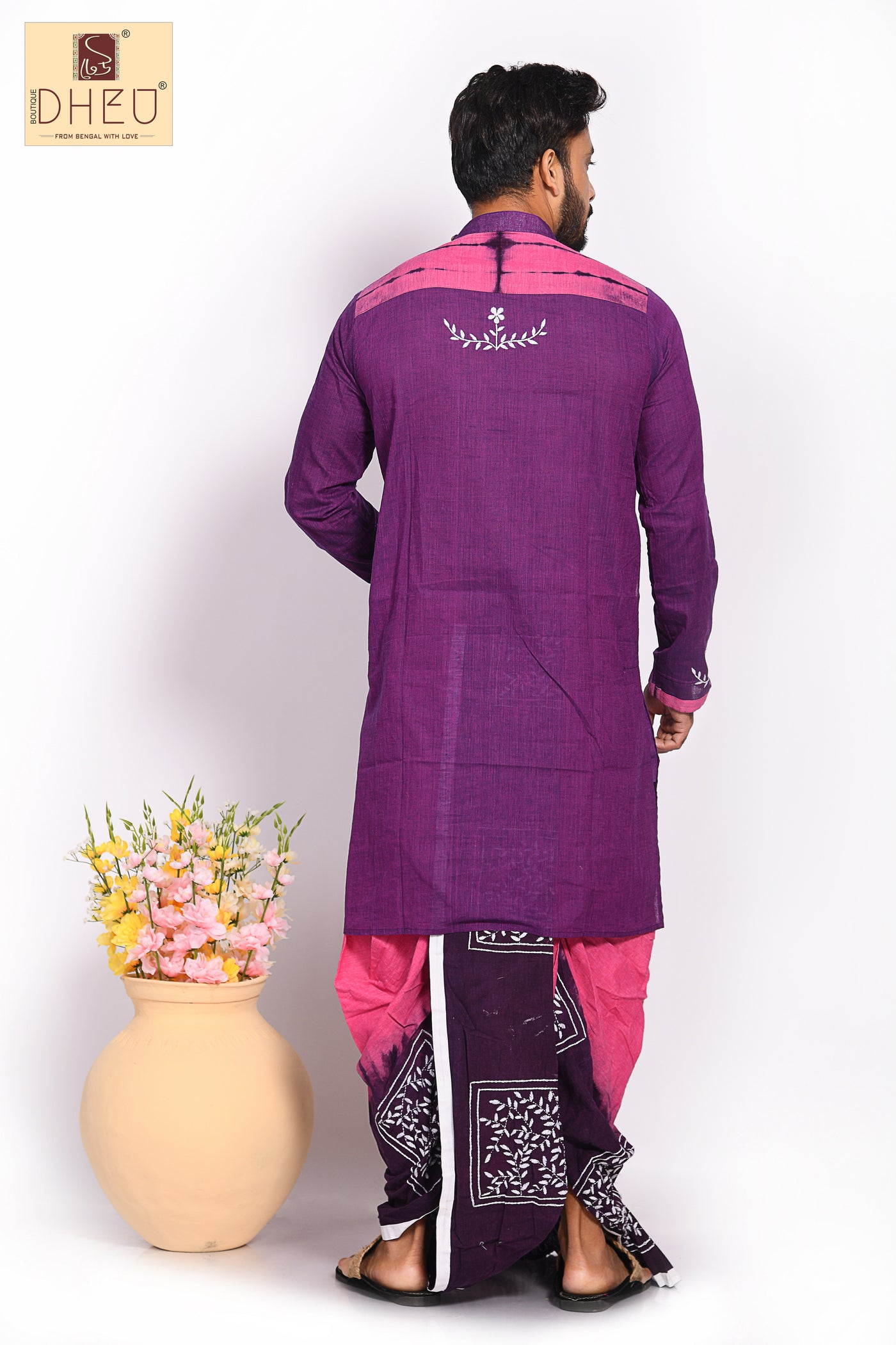 The Bell Heather- Dheu Designer Kurta-Dhoti(Optional)Set