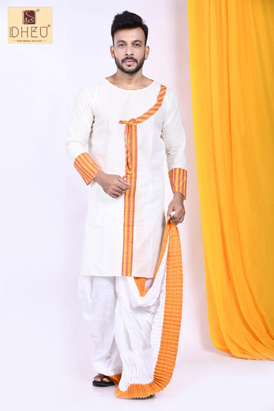 Byomkesh-Dheu Designer Kurta-Dhoti(Optional)