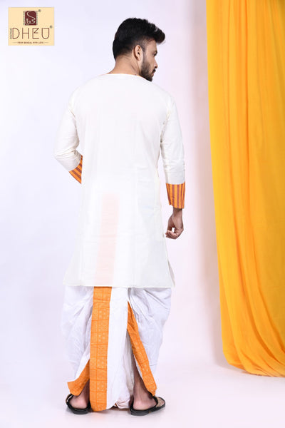 Byomkesh-Dheu Designer Kurta-Dhoti(Optional)