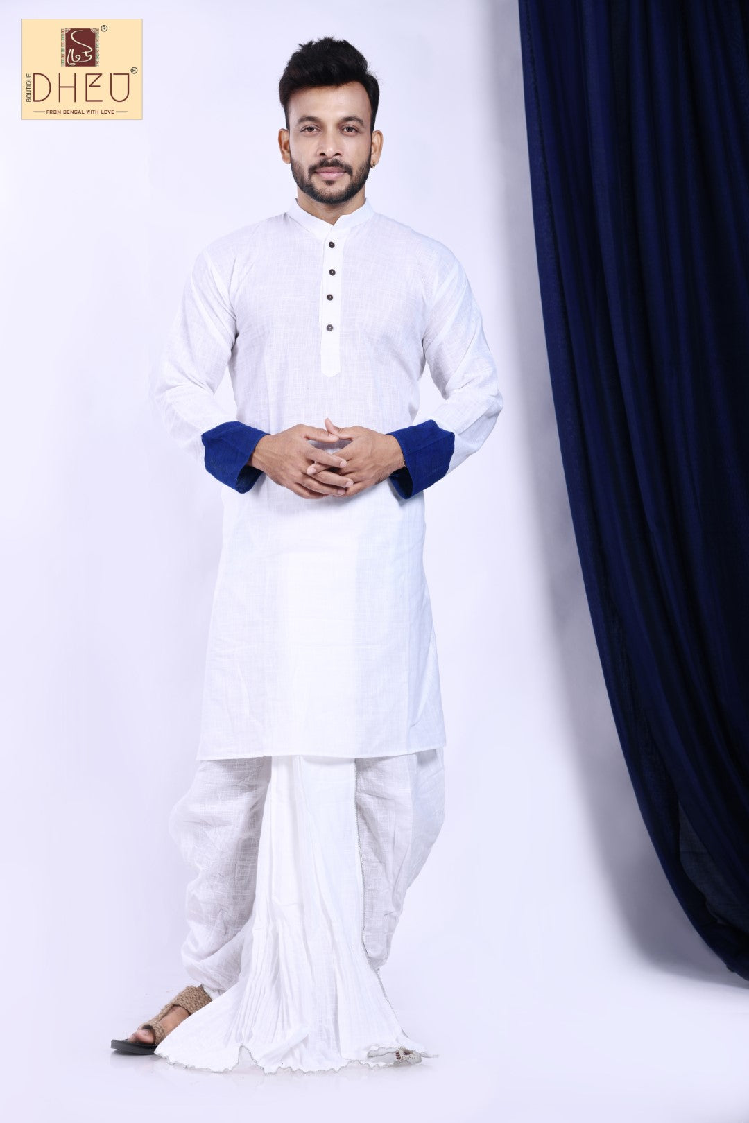 Raja Ujir - Dheu Designer Dhoti(Optional)Kurta Set