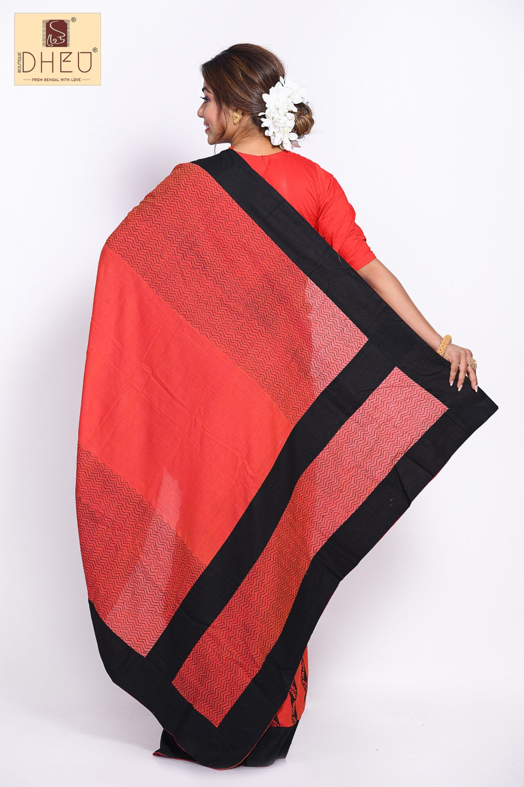 Dheu Exclusive- Handcrafted Fusion Saree