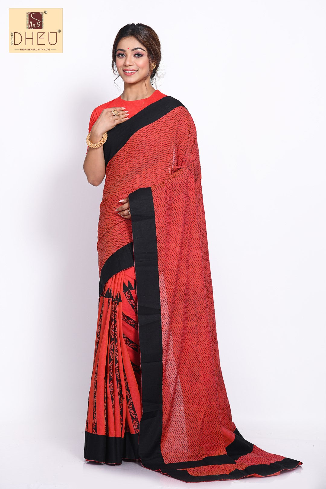 handloom pure soft cotton saree at lowest price only at dheu.in