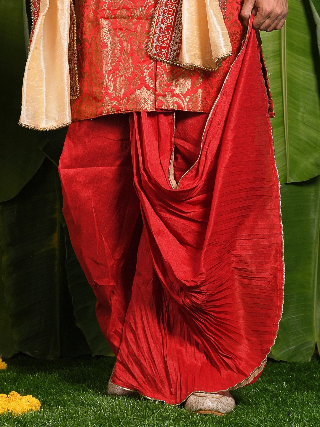 Designer Silk Dhoti- Ready to wear