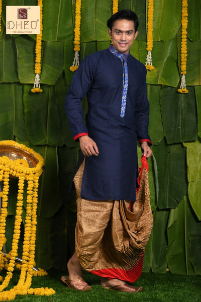 Wedding Stotra - Dheu Designer Dhoti(Optional)Kurta Set