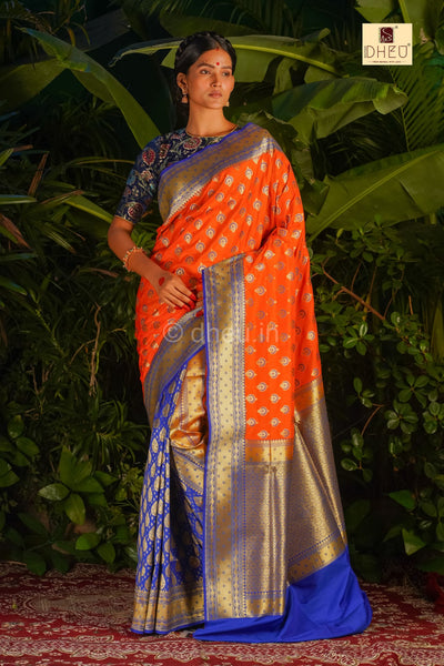 Konoklata - Designer Zardausi Benarasi Saree