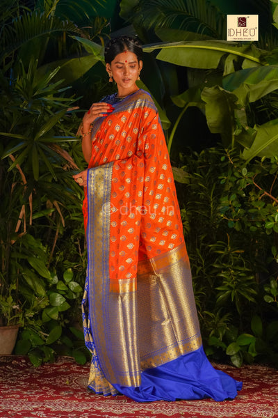 Konoklata - Designer Zardausi Benarasi Saree
