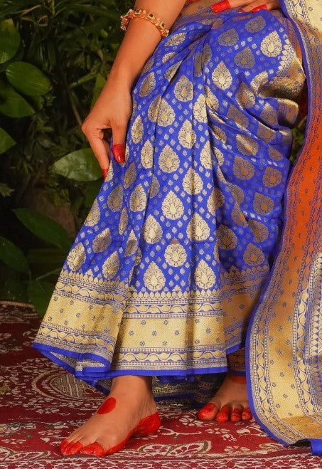 Konoklata - Designer Zardausi Benarasi Saree