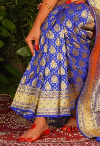 Konoklata - Designer Zardausi Benarasi Saree