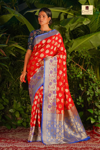 Minakari Pure Benarasi Saree