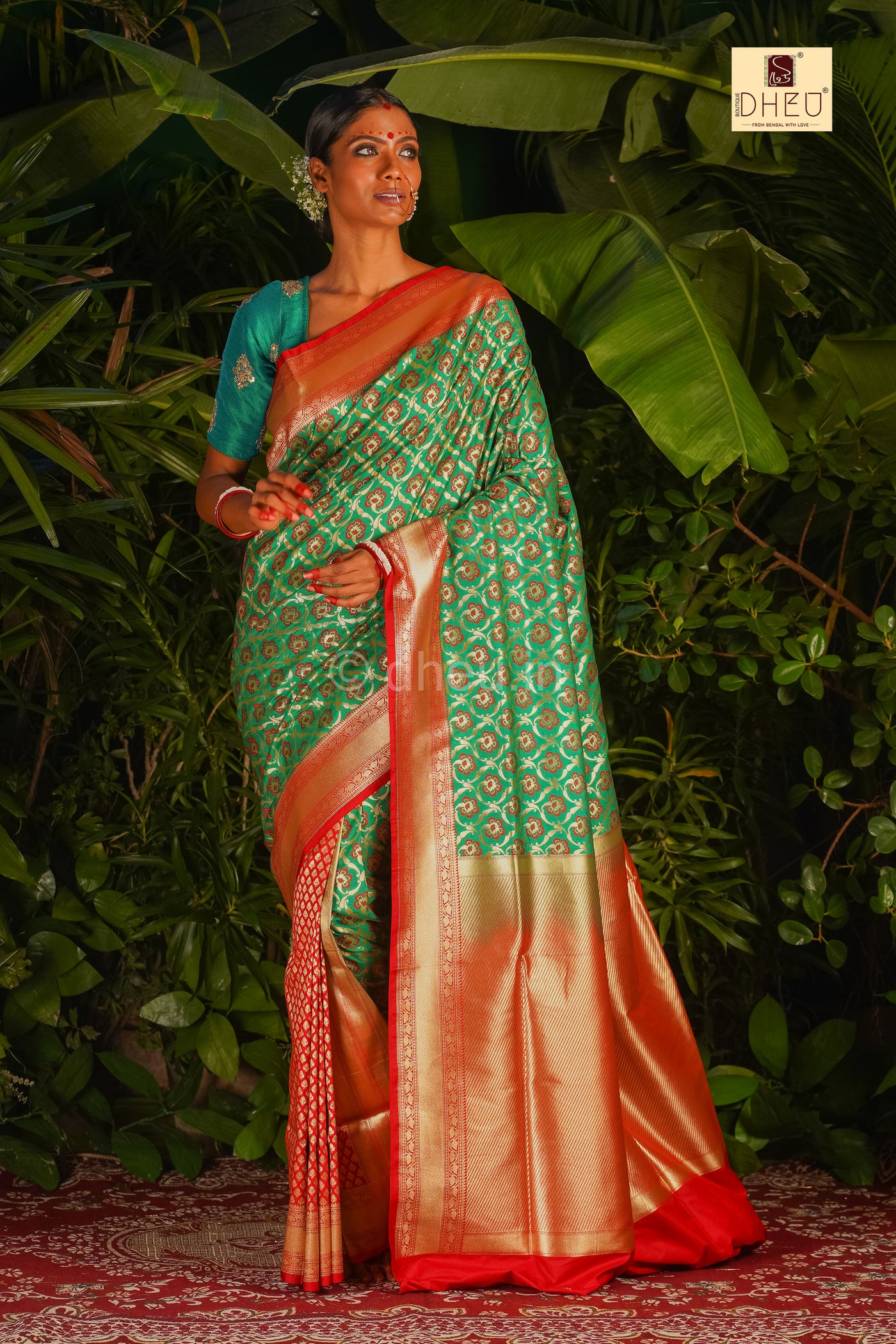 Pure Minakari Opara Bridal Saree